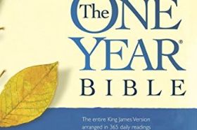 The best-selling One Year Bible helps you read the entire Bible in as little as 15 minutes a day. The One Year Bible divides God's Word into daily readings from the Old Testament, New Testament, Psalms, and Proverbs, creating an achievable, unforgettable devotional experience. This edition features the time-honored King James Version of the Bible.